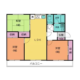 岩崎ハイツ【3階】の間取り