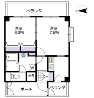 東京都新宿区新宿5【マンション】の間取り