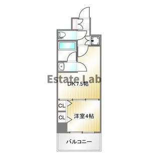 プレジオ神戸WEST【3階】の間取り