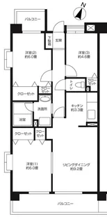 鷺沼ローズプラザ【4階】の間取り