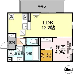 Grande Kawazu【1階】の間取り