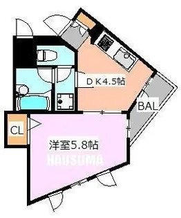 ガウディ動坂【1階】の間取り
