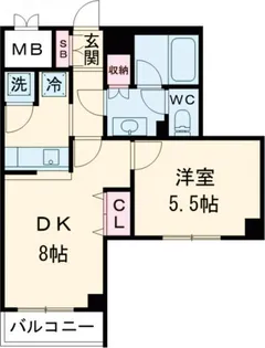 ルーブル学芸大学参番館【2階】の間取り