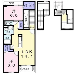 ラ・ルミエール【3階】の間取り
