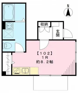 東京都大田区南雪谷2【アパート】の間取り