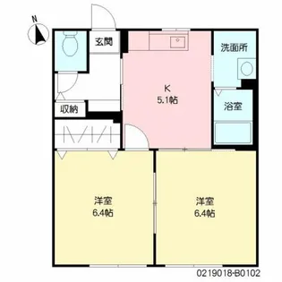 2Kの間取り画像