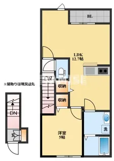 カーサ・モンレーヴIII【1階】の間取り