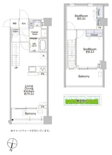 プロシード池上の間取り