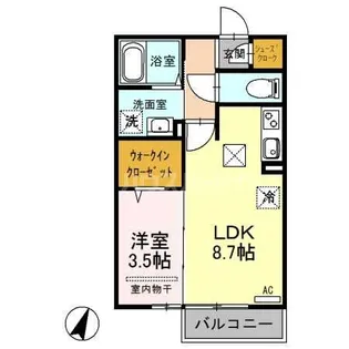 埼玉県さいたま市大宮区堀の内町3【アパート】の間取り