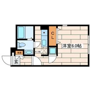 モデュロール渋谷本町【4階】の間取り