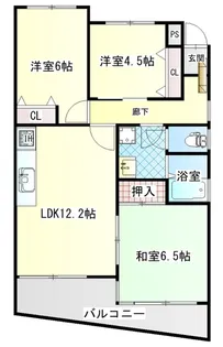 ヒカワフラットI【3階】の間取り