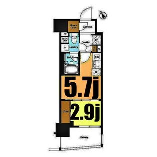テラス横浜鶴見【3階】の間取り
