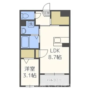 アヴァンセ山王【3階】の間取り