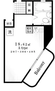 メゾン淡路【3階】の間取り