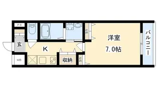 サンヴィラ千林【6階】の間取り
