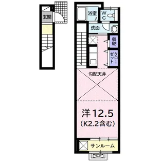 ヴィラパーチ小平【2階】の間取り
