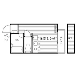 アールヒルズ城西【1階】の間取り