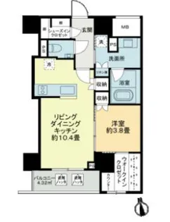 東京都中央区日本橋横山町【マンション】の間取り