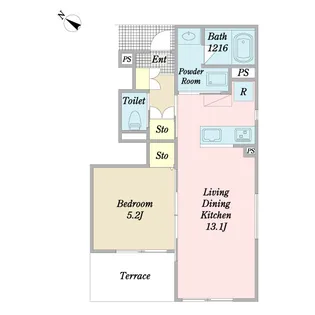 Norte II【1階】の間取り