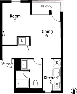 1Kの間取り画像