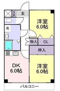 エステートハイウェイ【4階】の間取り