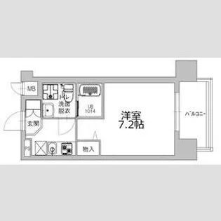 TOYOTOMI STAY PREMIUM 難波桜川【2階】の間取り