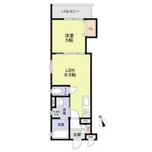 フォレストクリエオーレ上島町壱番館【3階】の間取り