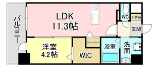 福岡県北九州市小倉北区木町1【マンション】の間取り