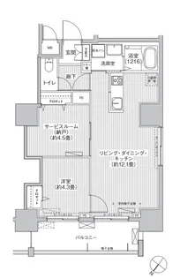 グランデュール富士【11階】の間取り