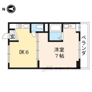 ヴィラナリー石山寺2【3階】の間取り