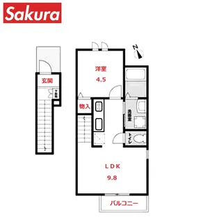 Bellwood【2階】の間取り