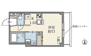 ベルア中野新橋【3階】の間取り