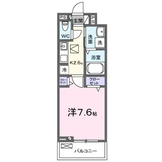 神奈川県小田原市南鴨宮2【アパート】の間取り