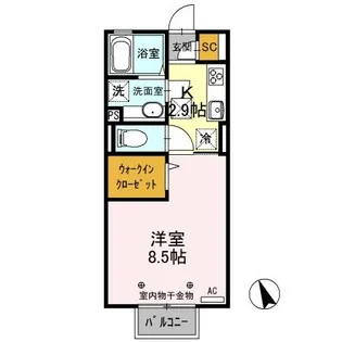 クロシェット メゾン V【1階】の間取り