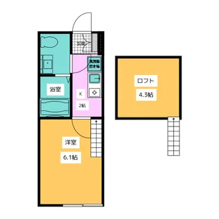 Quasi聖蹟桜ヶ丘【1階】の間取り