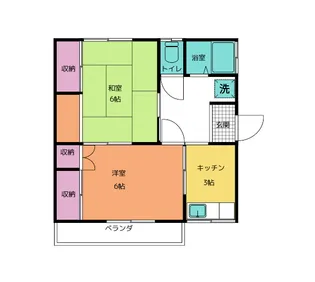 清風荘【2階】の間取り