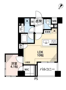 シティインデックス目黒【2階】の間取り
