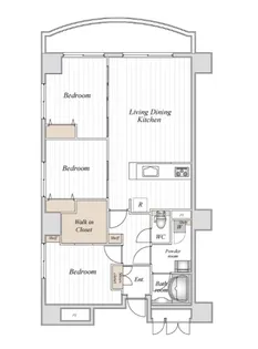 コロネード春日【9階】の間取り