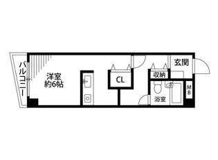 ダイヤモンドハイツ笹口【4階】の間取り