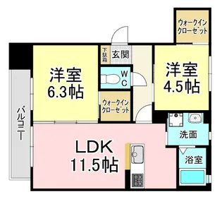 クリプトン【2階】の間取り