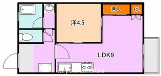 サンパティーク東谷山【4階】の間取り