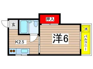 中里マンション【2階】の間取り