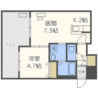 GARE 24K【1階】の間取り