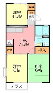 ハイツひまわり【1階】の間取り