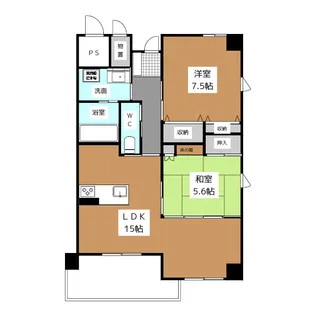 パークステージ縣【10階】の間取り