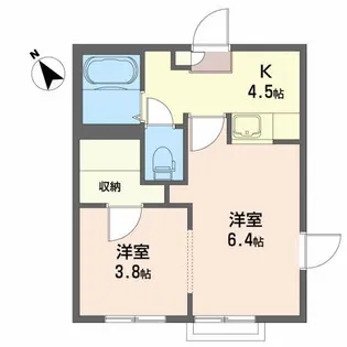 サン・ペガサス A【1階】の間取り