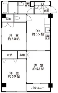 ラ フルール【1階】の間取り