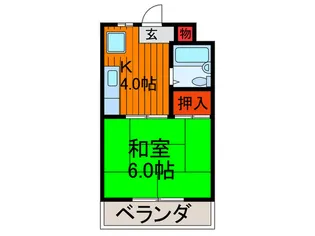 サンリポ-ト香里【3階】の間取り
