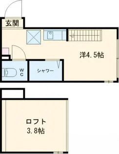 エスペラーテラス平井【1階】の間取り