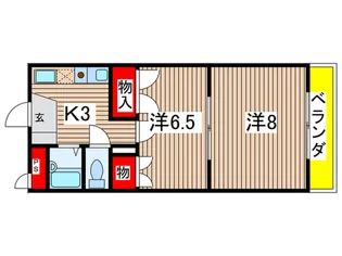 第二メゾンあらかわ【3階】の間取り